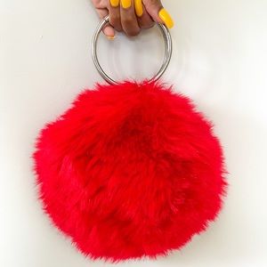 Forever 21 Red Fuzzy Purse